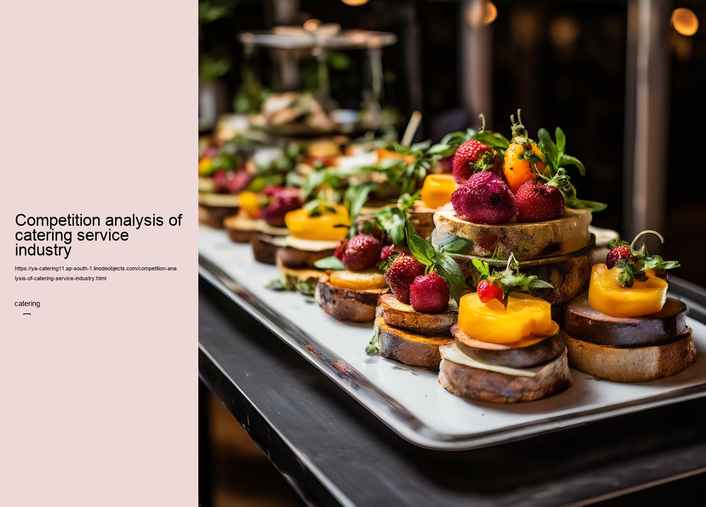 Competition analysis of catering service industry